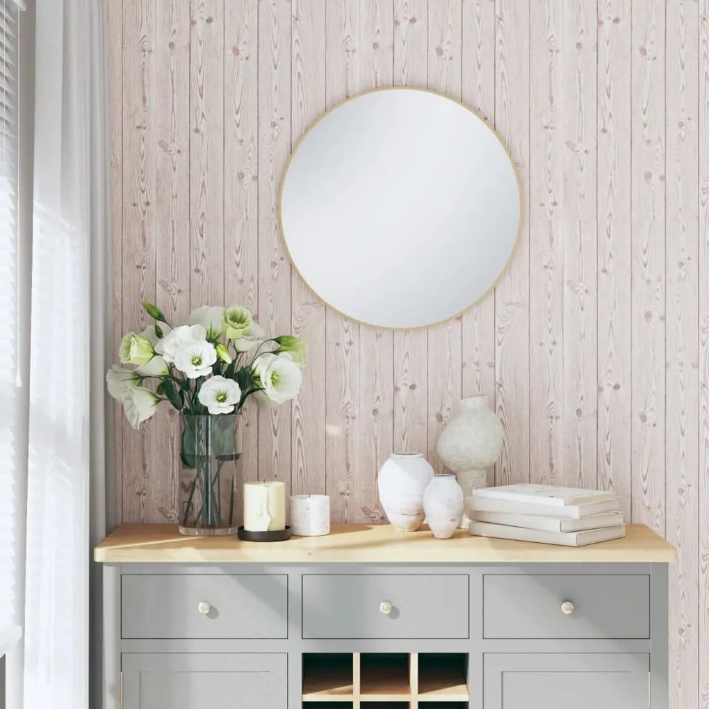 Carta Da Parati 3d Motivo Legno Grigio 10x0,53 M Non Tessuto /