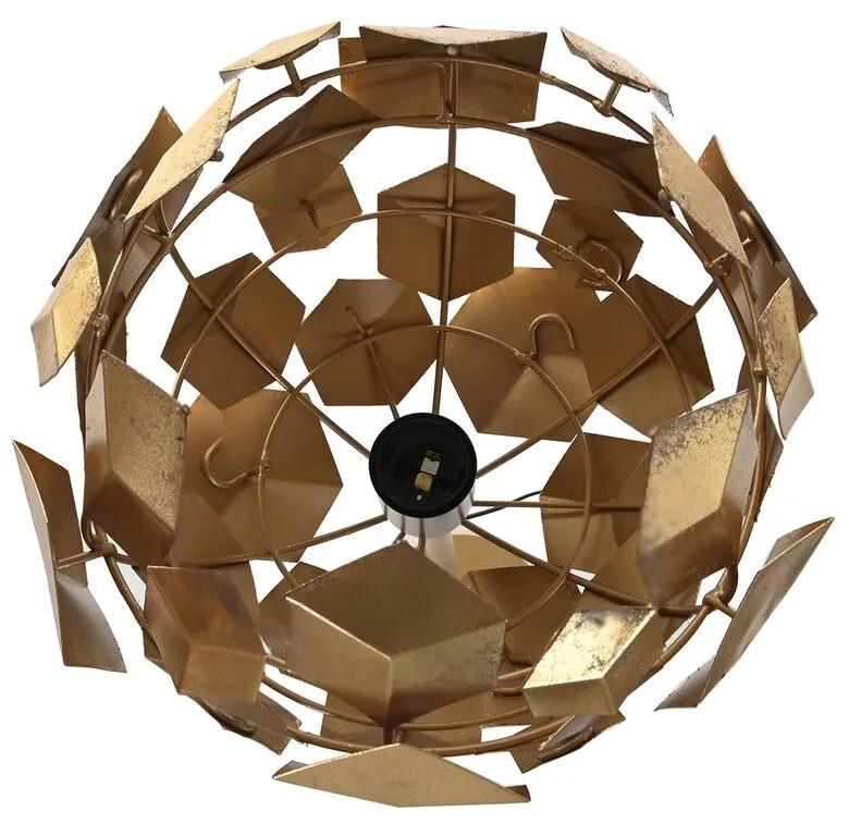 Lampada da Terra DKD Home Decor Dorato Metallo Moderno Geometrico (28 x 28 x 103 cm)
