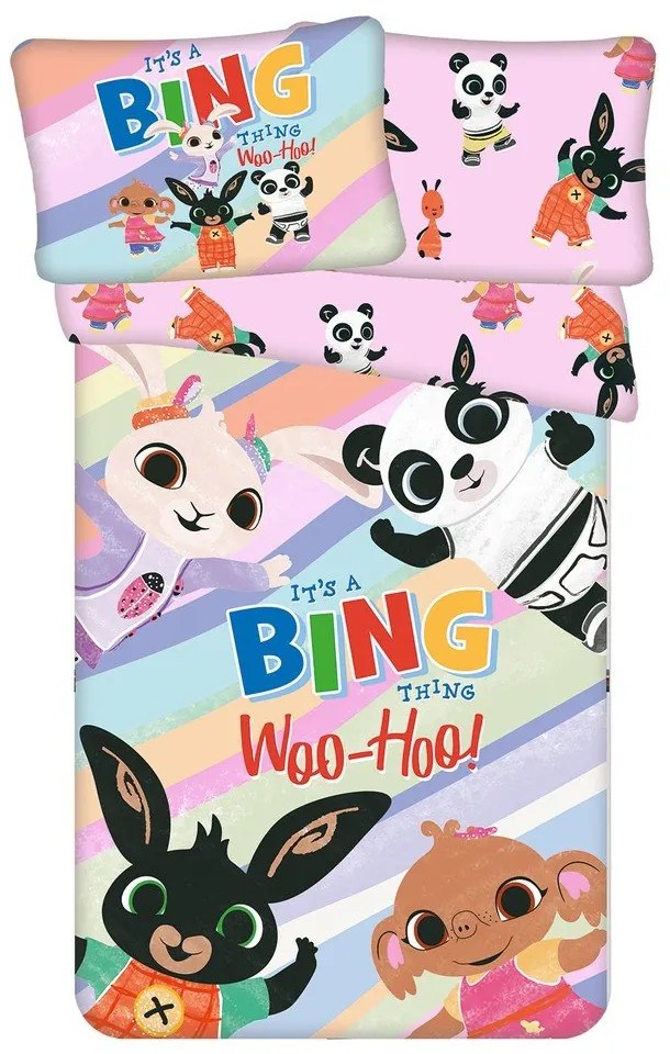 Set copripiumino e federa da bambini in cotone per culla 100x135 cm Bing "It's a thing" – Jerry Fabrics