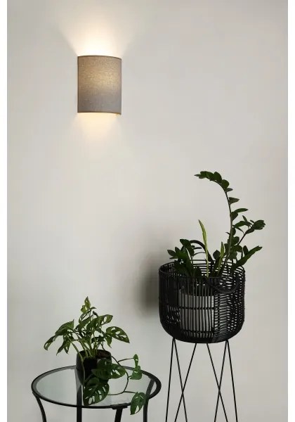 Brilagi - Applique SEMI 1xE27/15W/230V diametro 20 cm grigio chiaro