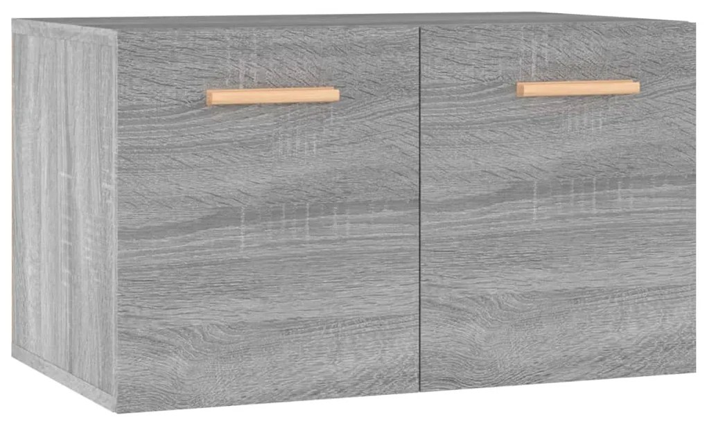 Mobile a parete grigio sonoma 60x36,5x35cm in legno multistrato