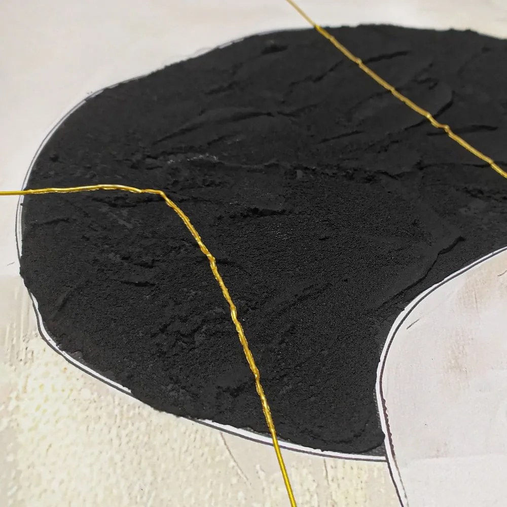 Set di quadri con elementi dipinti a mano 2 pz 50x70 cm Crystal – Styler