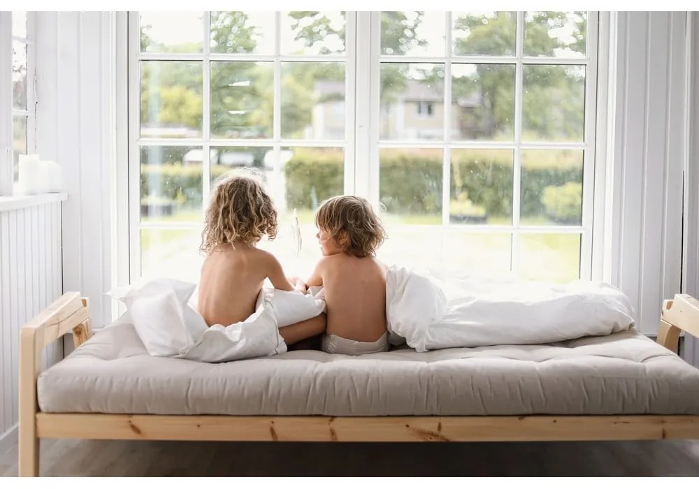 Divano letto marrone/beige 204 cm Grab - Karup Design