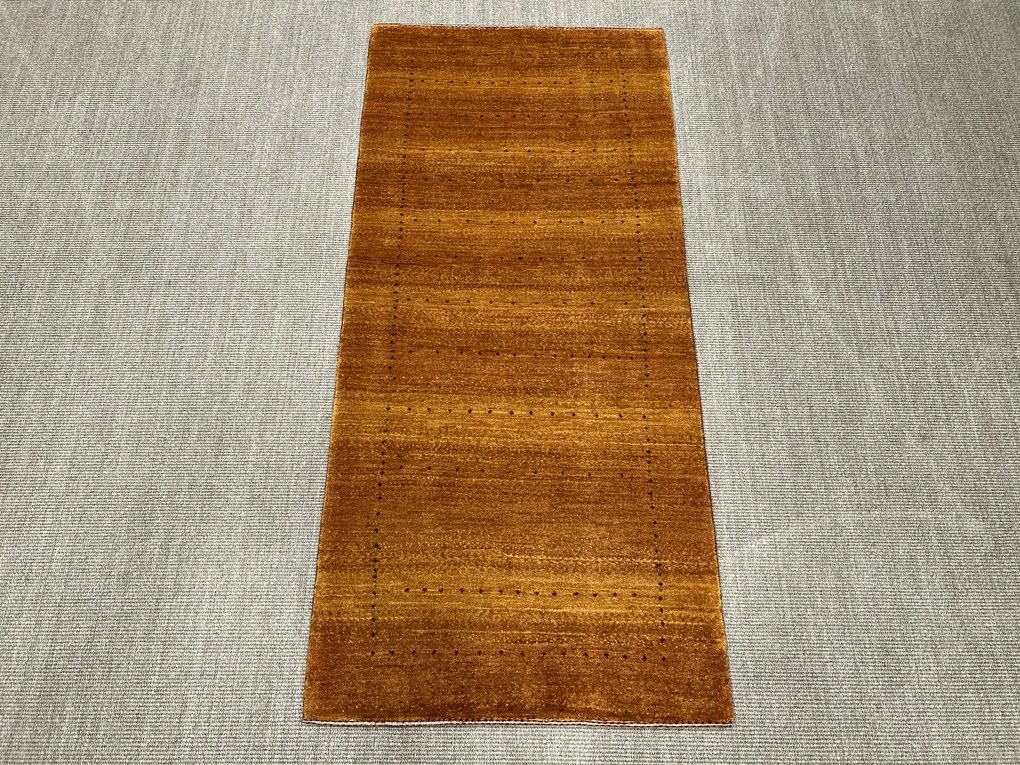 Loribaft Tappeto persiano 90 x 190 Giallo (Iran) Annodato A Mano