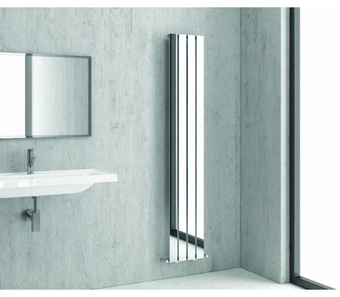 Kamalu - termoarredo radiatore bagno 180x30cm con elementi piatti modello kam-370