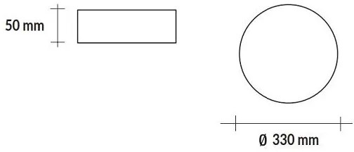 ANDROMEDA Plafoniera LED tonda 18W CCT regolabile