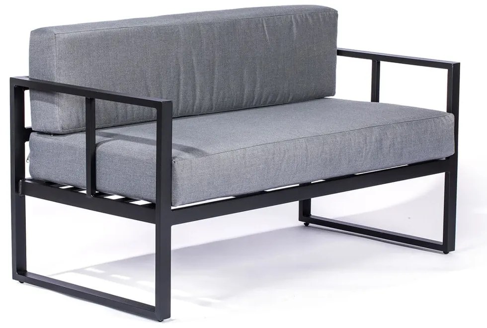 Divano da giardino a due posti grigio grafite Bellisima - Bonami Selection
