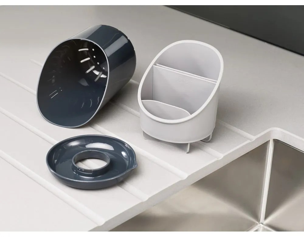 Portaposate e utensili da cucina grigio Dock - Joseph Joseph
