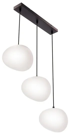 Lampadario a sospensione con filo STONES 3xE27/40W/230V