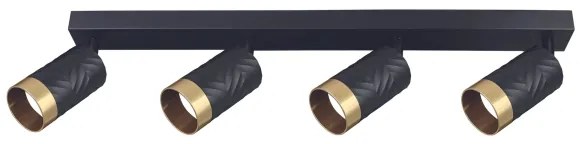 Faretto ARRAS 4xGU10/10W/230V nero