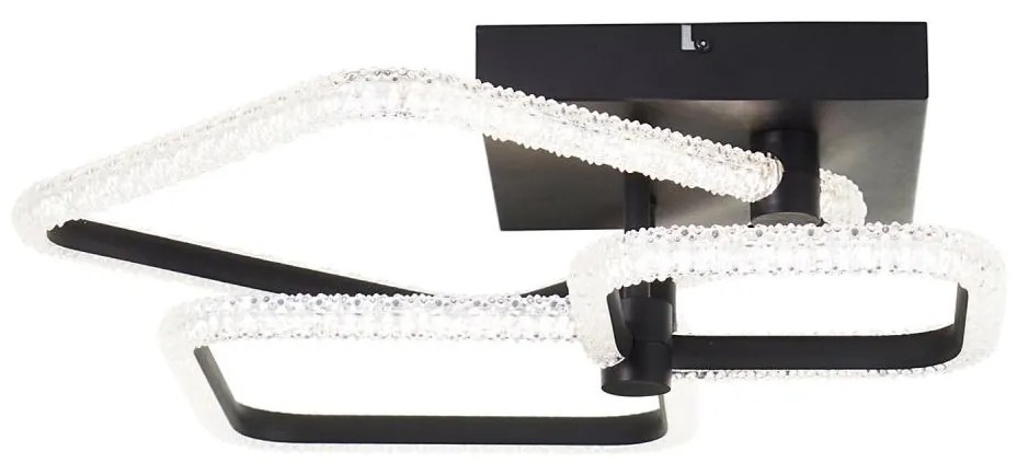 Brilliant - Plafoniera LED dimmerabile AYDIN LED/34W/230V nera + telecomando