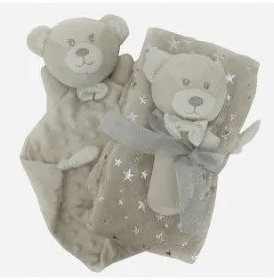 Regalo neonato con Plaid, Doudou e sonaglino Nazareno Gabrielli