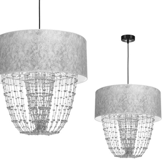 Lampadario a sospensione con filo ALMERIA 1xE27/60W/230V