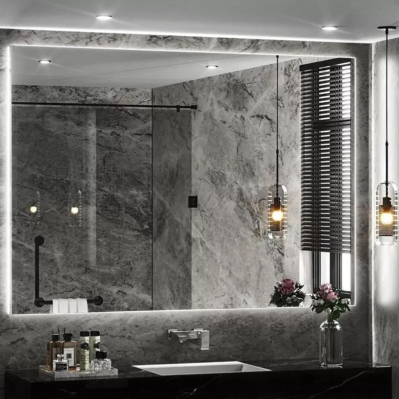 Specchio bagno 80x60 cm retroilluminazione led KAMIL-860 - KAMALU