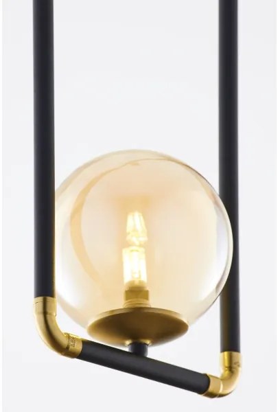 Jupiter 2024 - Lampadario a sospensione con filo ZAFRA 1xG9/10W/230V nero/oro/beige