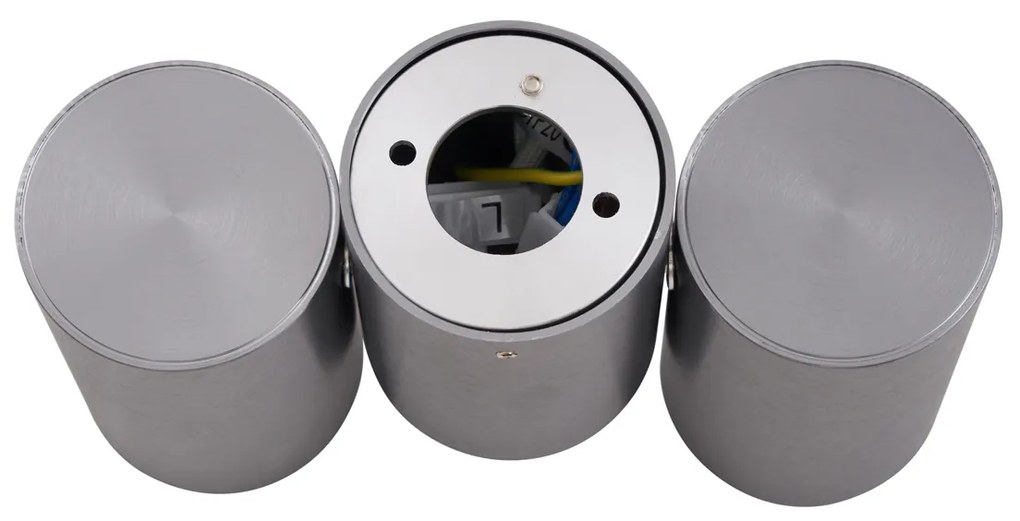 Faretto da incasso design canna di fucile GU10 50mm 2 luci orientabile - Michael