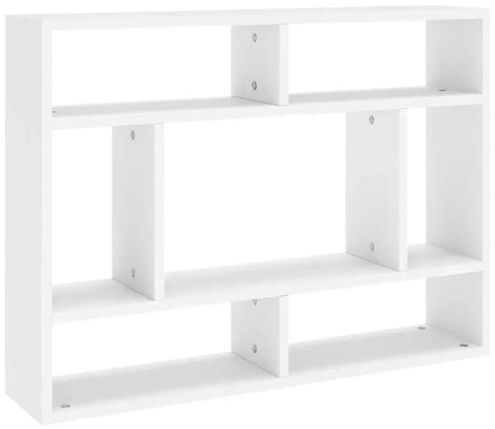 Scaffale a parete bianco 75x16x55 cm in in multistrato