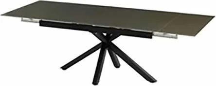 Tavolo Da Pranzo Allungabile 90x140-200 Cm Effetto Pietra Grigio