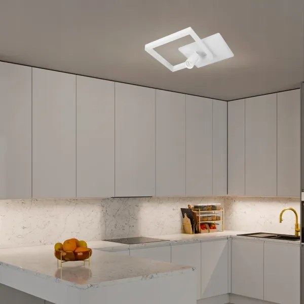 LED Plafoniera LED/38W/230V + 1xGU10/30W bianca