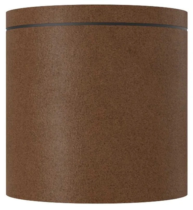 Applique da soffitto IP54 GU10 in Alluminio e Vetro - Corten