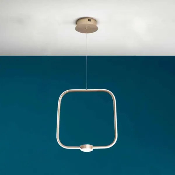Lampada LED sospensione 28W D32 cm - moderno Oro ALFA Piccolo