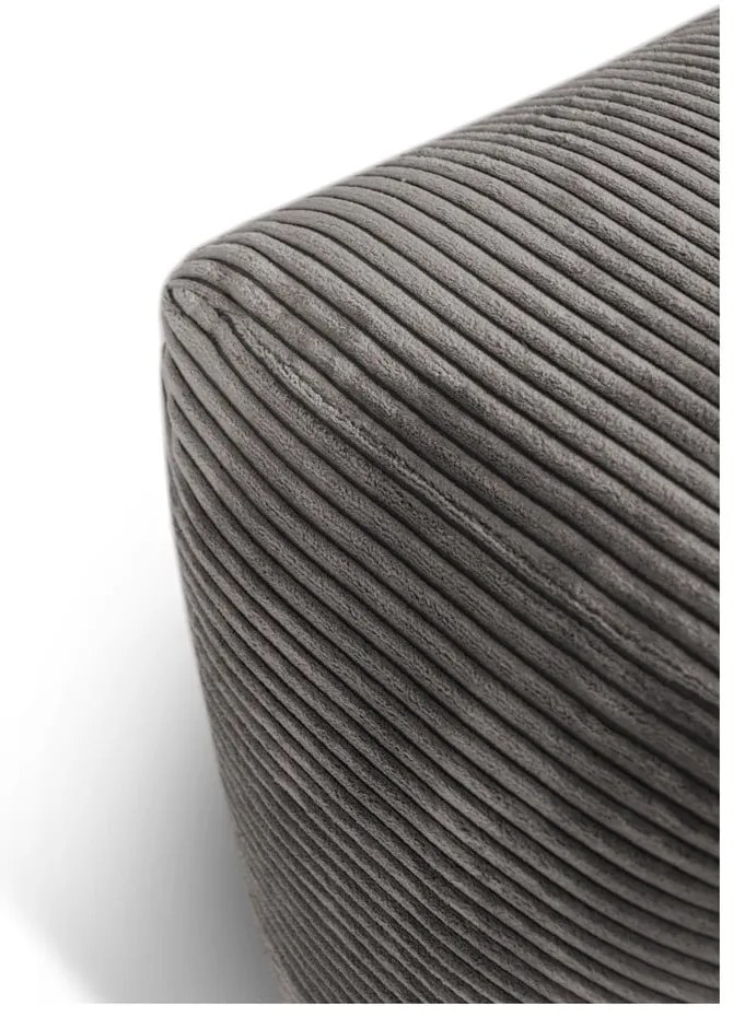 Puof a sacco marrone scuro con rivestimento in velluto a coste Plus 70 Lounge – SLOWDOWN