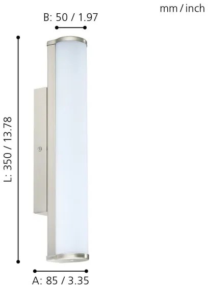 Eglo 94715 - Lampada da bagno a LED CALNOVA LED/8W/230V IP44