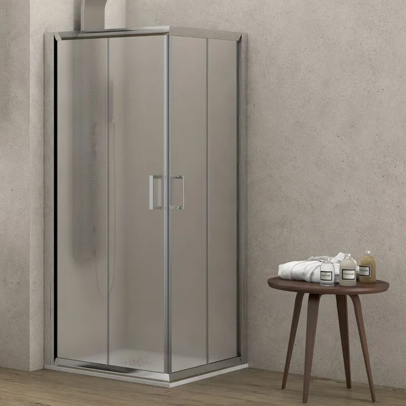 Box doccia 80x70 altezza 180cm vetro opaco K410 - KAMALU