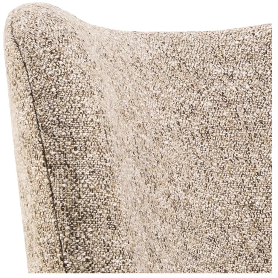 Poltrona beige in tessuto bouclé Elmont - Actona