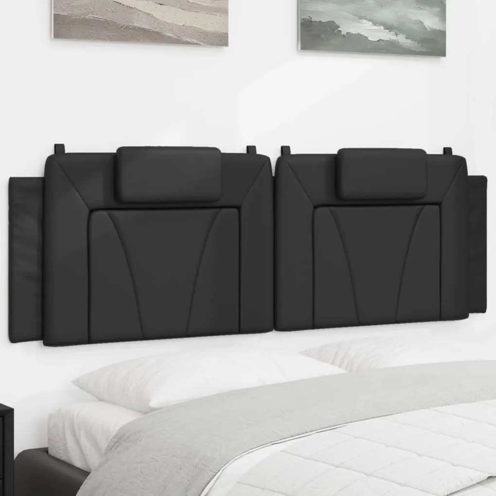 Cuscino Testiera Nero 160 Cm İn Similpelle /