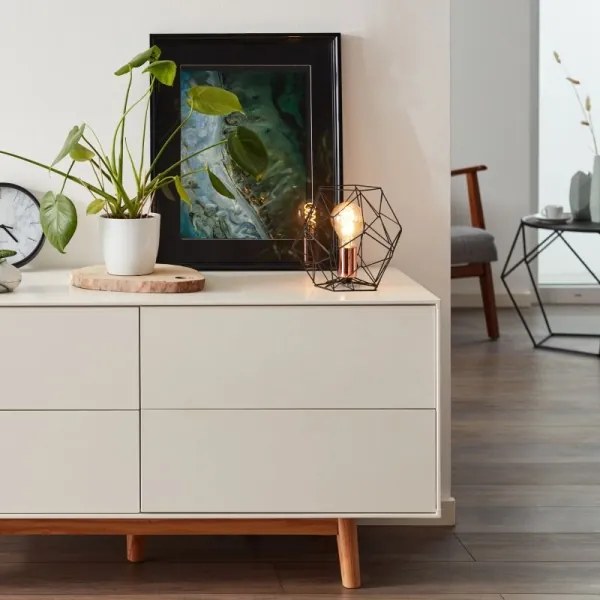 Brilliant - Lampada da tavolo SYNERGY 1xE27/60W/230V nero/rame