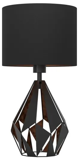 Eglo 43077 - Lampada da tavolo CARLTON 1xE27/60W/230V