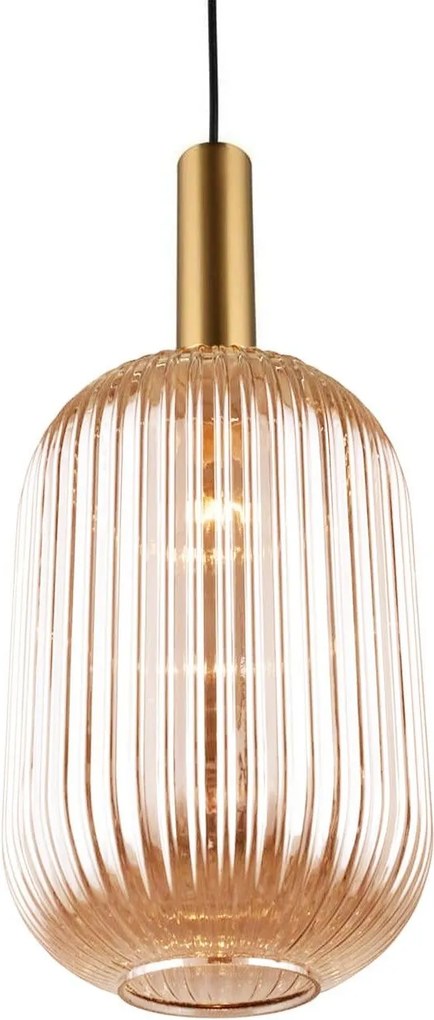 Lampada Da Soffitto Pensile Di Vetro Arancione APP458-1CP