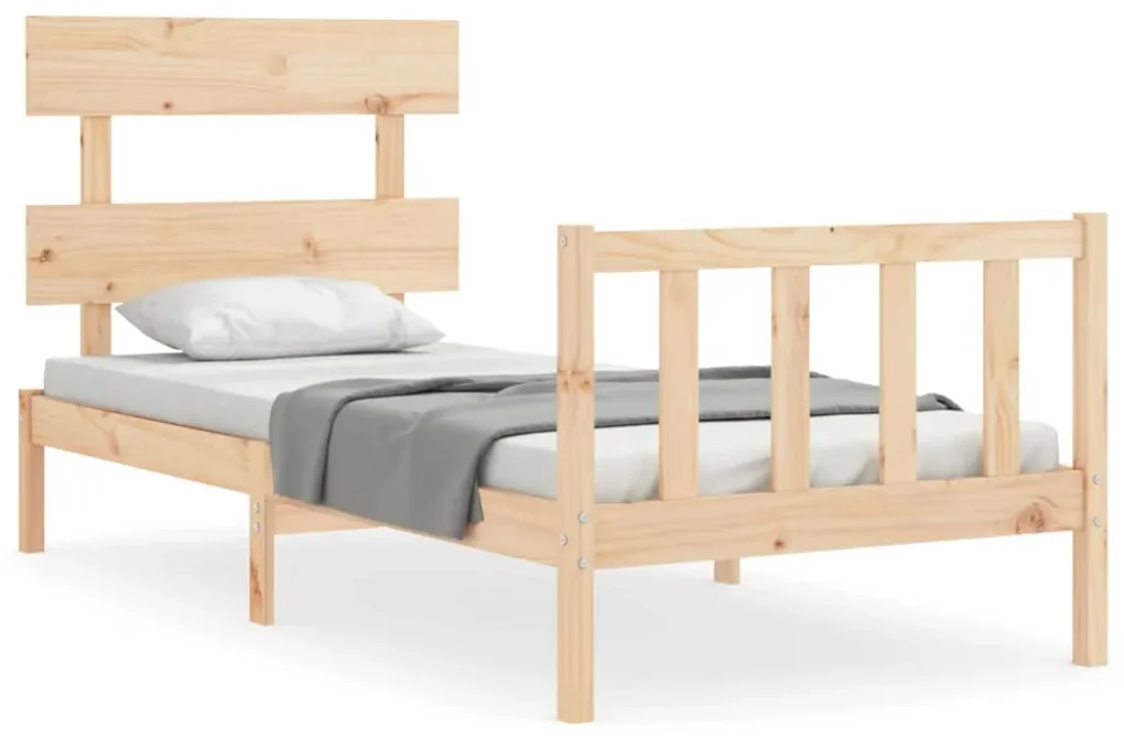 Giroletto con testiera small single in legno massello