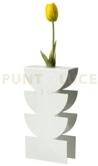 Vaso portafiore decorativo memphis bianco marmo