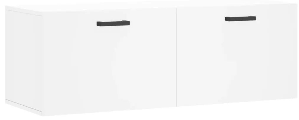 Mobile a parete bianco 100x36,5x35 cm in legno multistrato