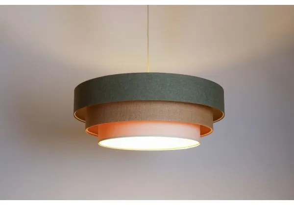 Lampadario a sospensione con filo BOHO TRINITI 1xE27/60W/230V grigio/beige/color crema