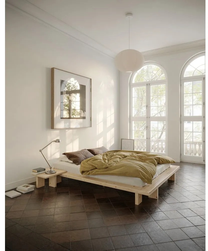 Comodino di colore naturale in pino massiccio Japan – Karup Design