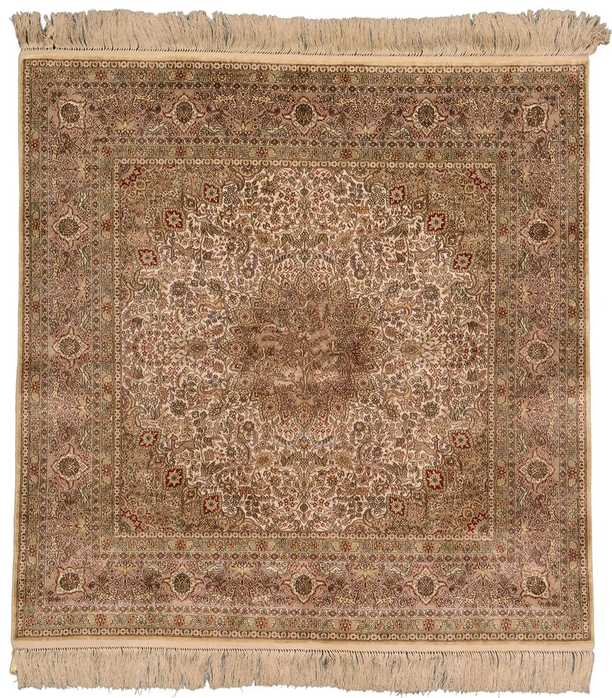 Hereke Tappeto orientale 90 x 90 Beige (Cina) Annodato A Mano