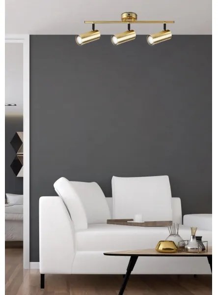 Faretto COLLY 3xGU10/15W/230V oro