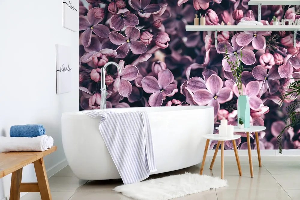 Carta da parati – Fiori di lillà viola