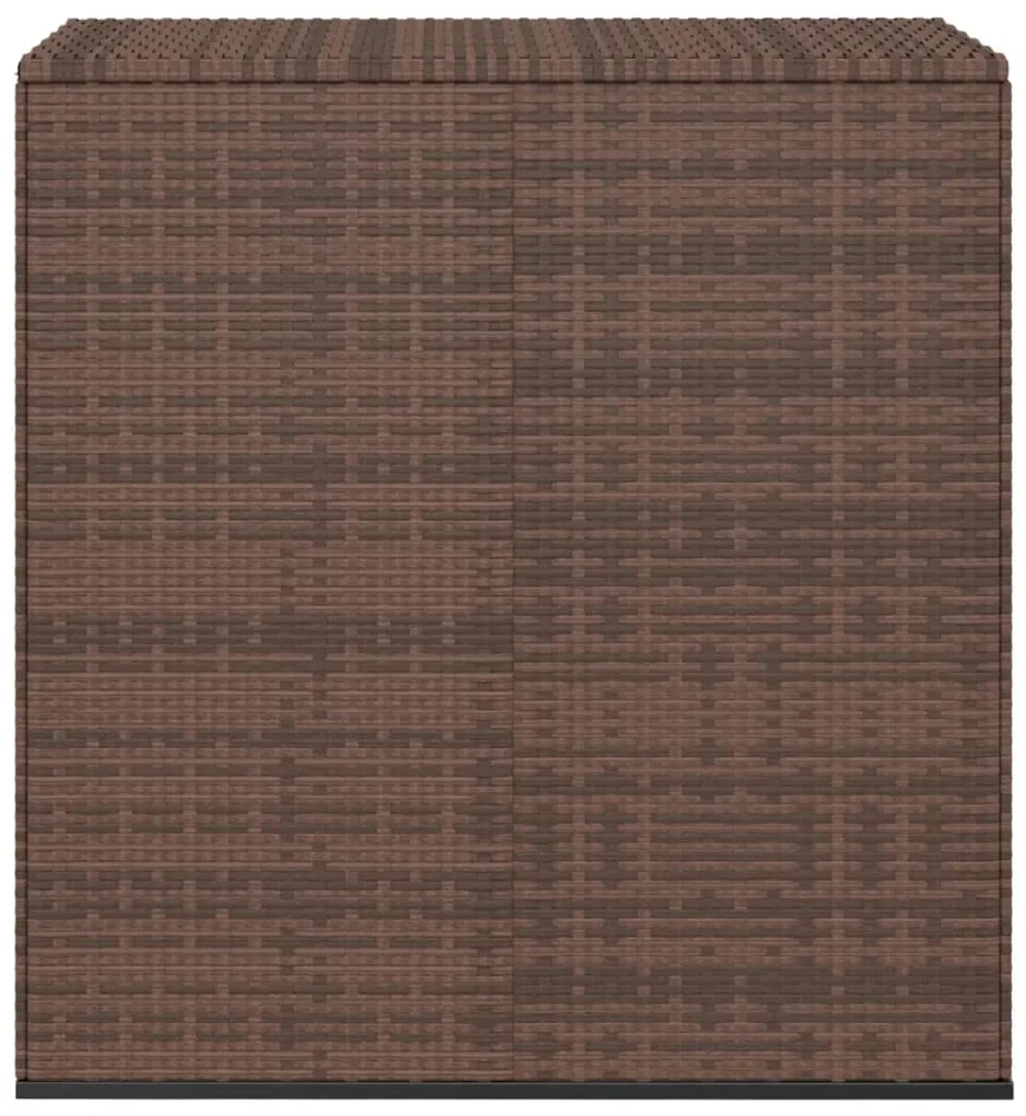 Contenitore da giardino in rattan pe 100x49x103,5 cm marrone