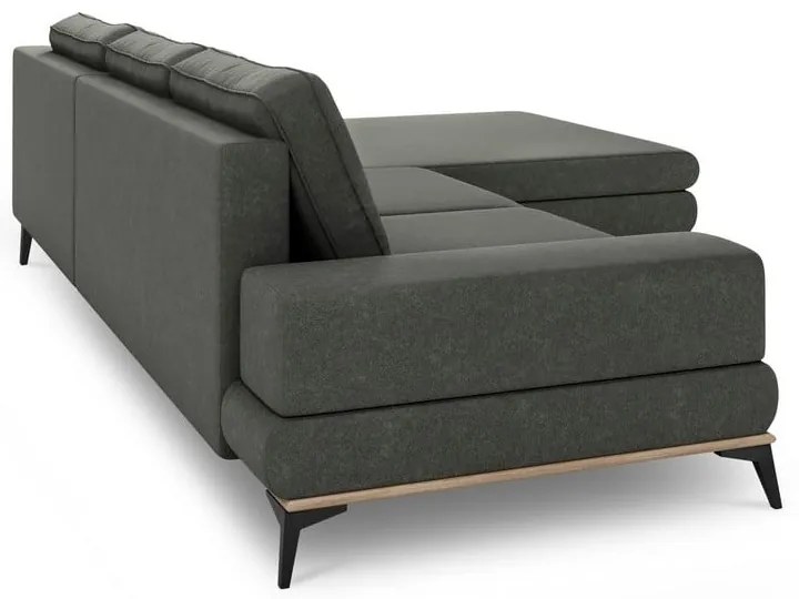 Divano letto angolare grigio scuro, angolo destro Planet - Windsor &amp; Co Sofas