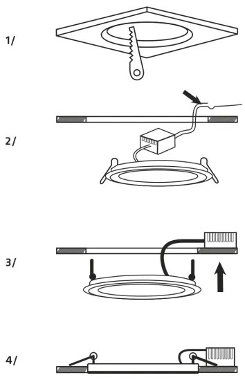 Lampada LED da incasso SQUARE LED/15W/230V 4200K 18,8x18,8 cm bianco