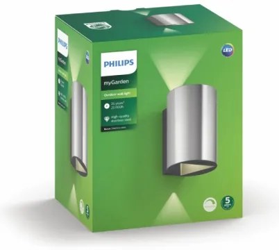 Philips 17357/47/P0 - Applique a LED da esterno BUXUS 2xLED/4,5W IP44