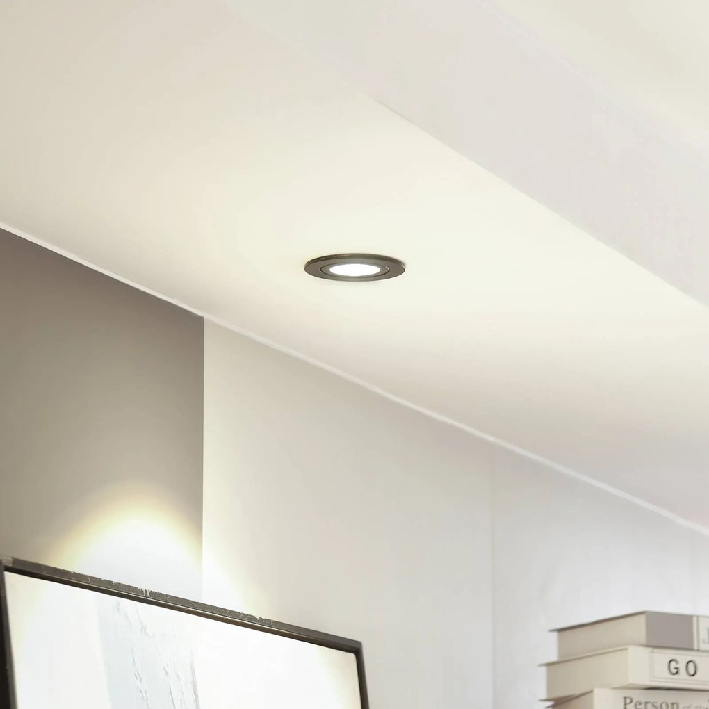 Arcchio LED downlight Jyra, nero, 3.000K