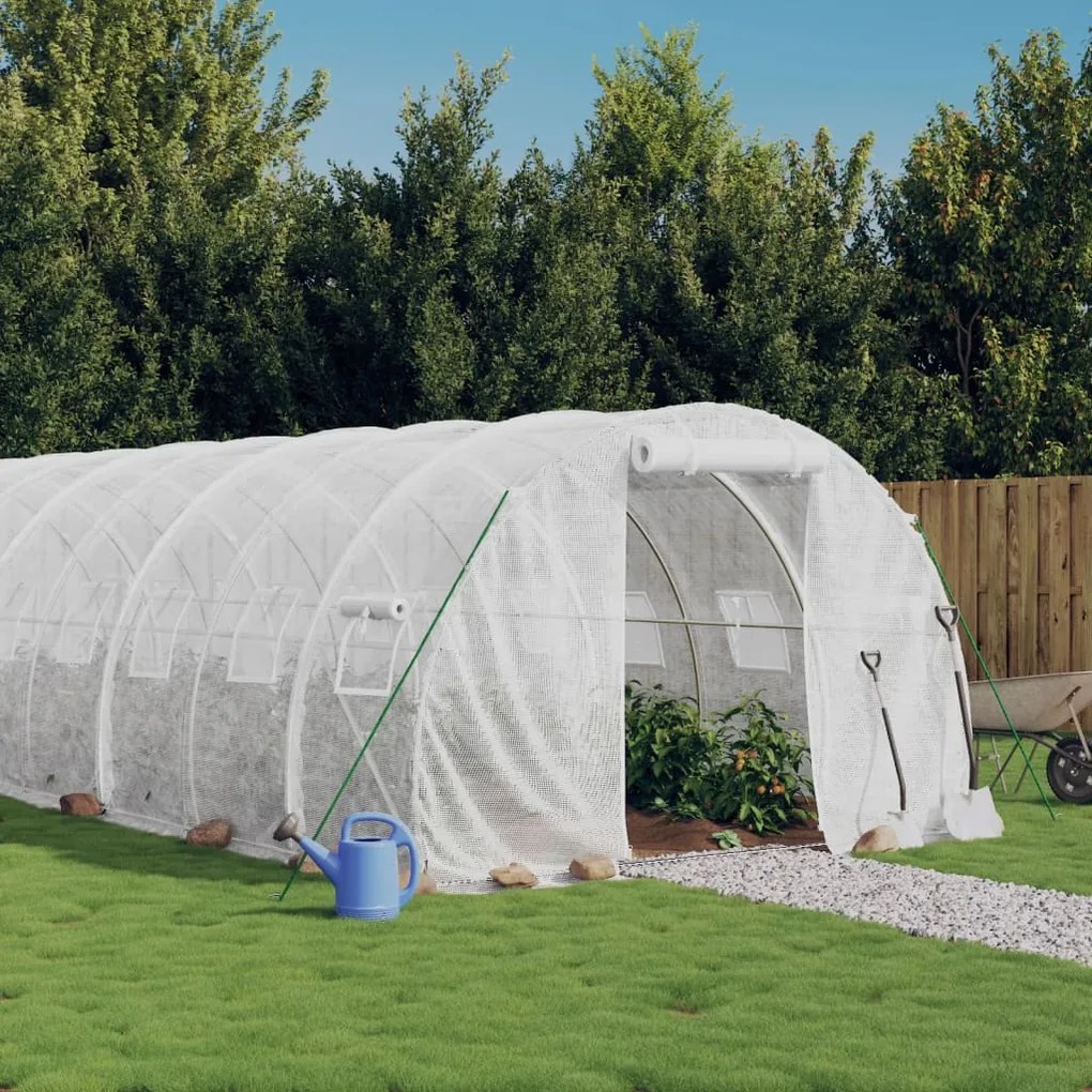 Serra Con Telaio İn Acciaio Bianco 48 M² 16x3x2 M /