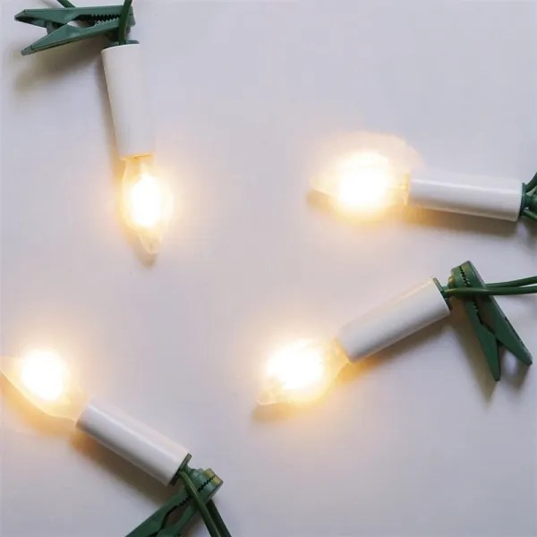 Prolunga per catena luminosa LED per esterni FELICIA FILAMENT 20xE10 14m bianco/bianco caldo IP44
