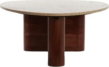 Tavolino marrone 72x90 cm Mahelona - Light &amp; Living