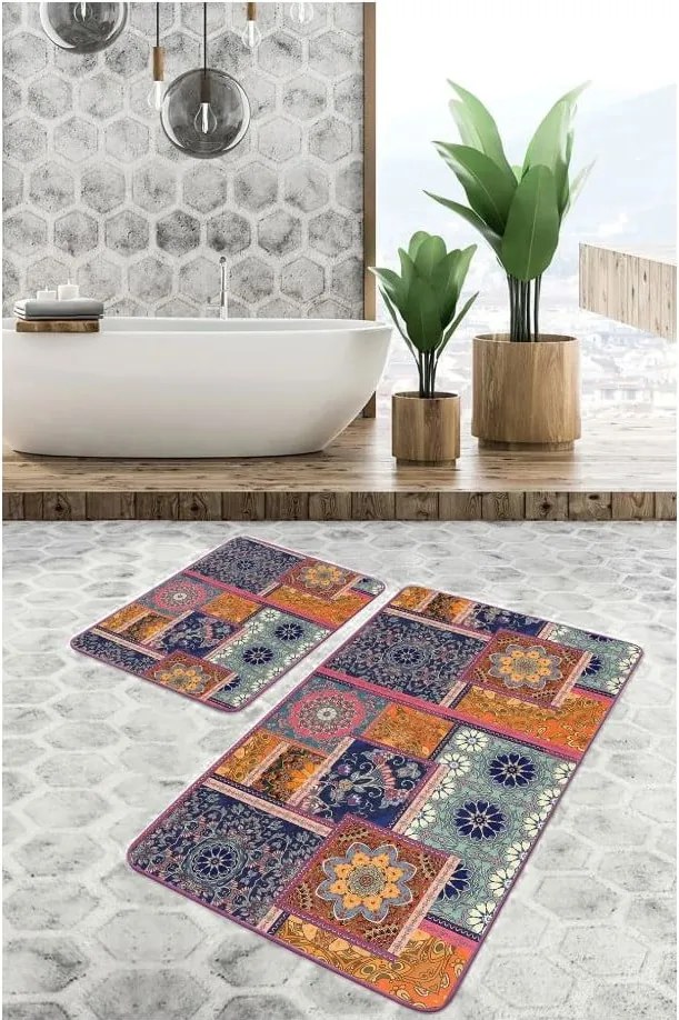 Set di tappetini per il bagno in velluto 2 pz 60x100 cm – Mila Home